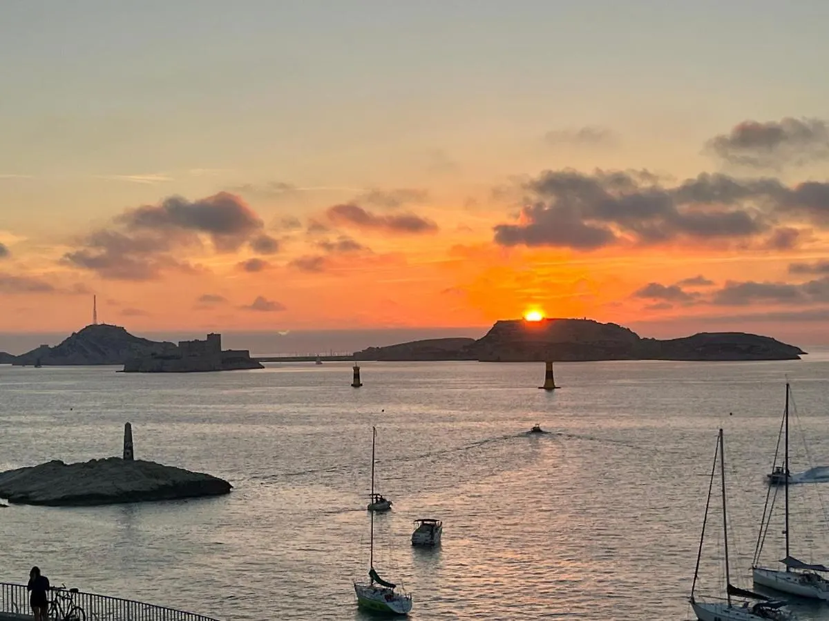 Apartmán Appartement Sur La Corniche Kennedy Face A La Mer Marseille Francie